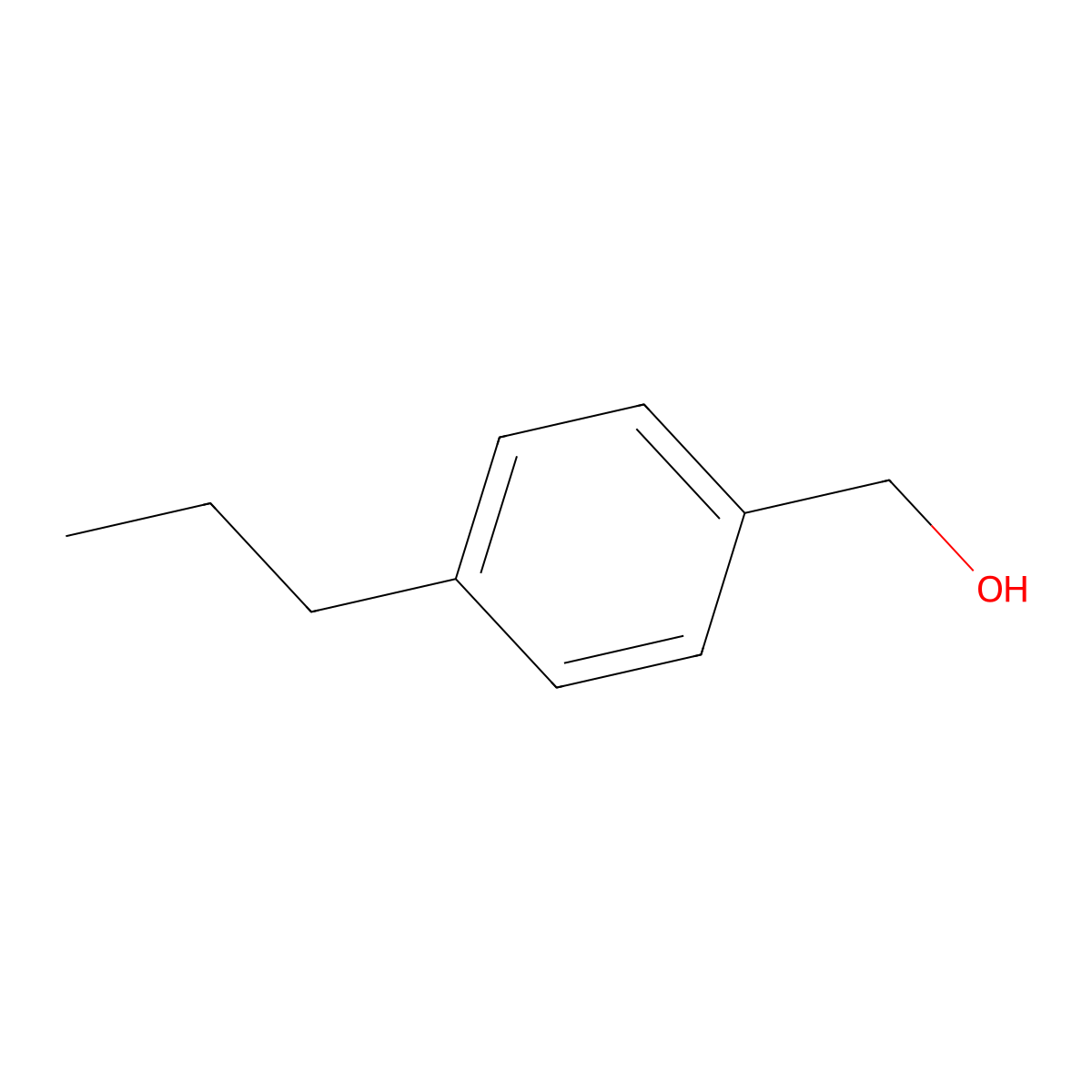 (4-Propylphenyl)methanol molecular structure, CAS 82657-70-3