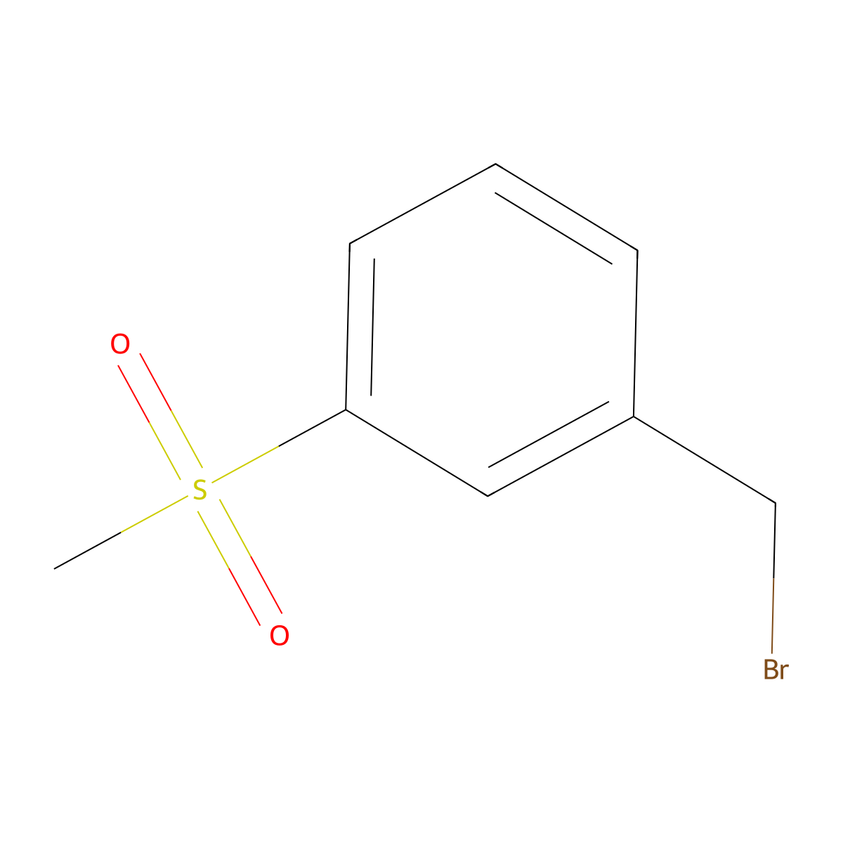 1-(Bromomethyl)-3-methanesulfonylbenzene molecular structure, CAS 82657-76-9