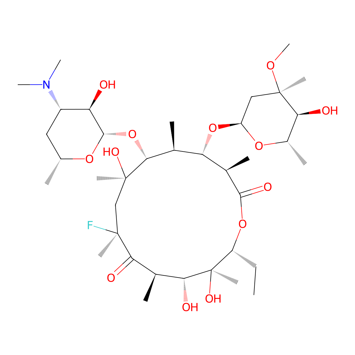 Flurithromycin molecular structure, CAS 82664-20-8