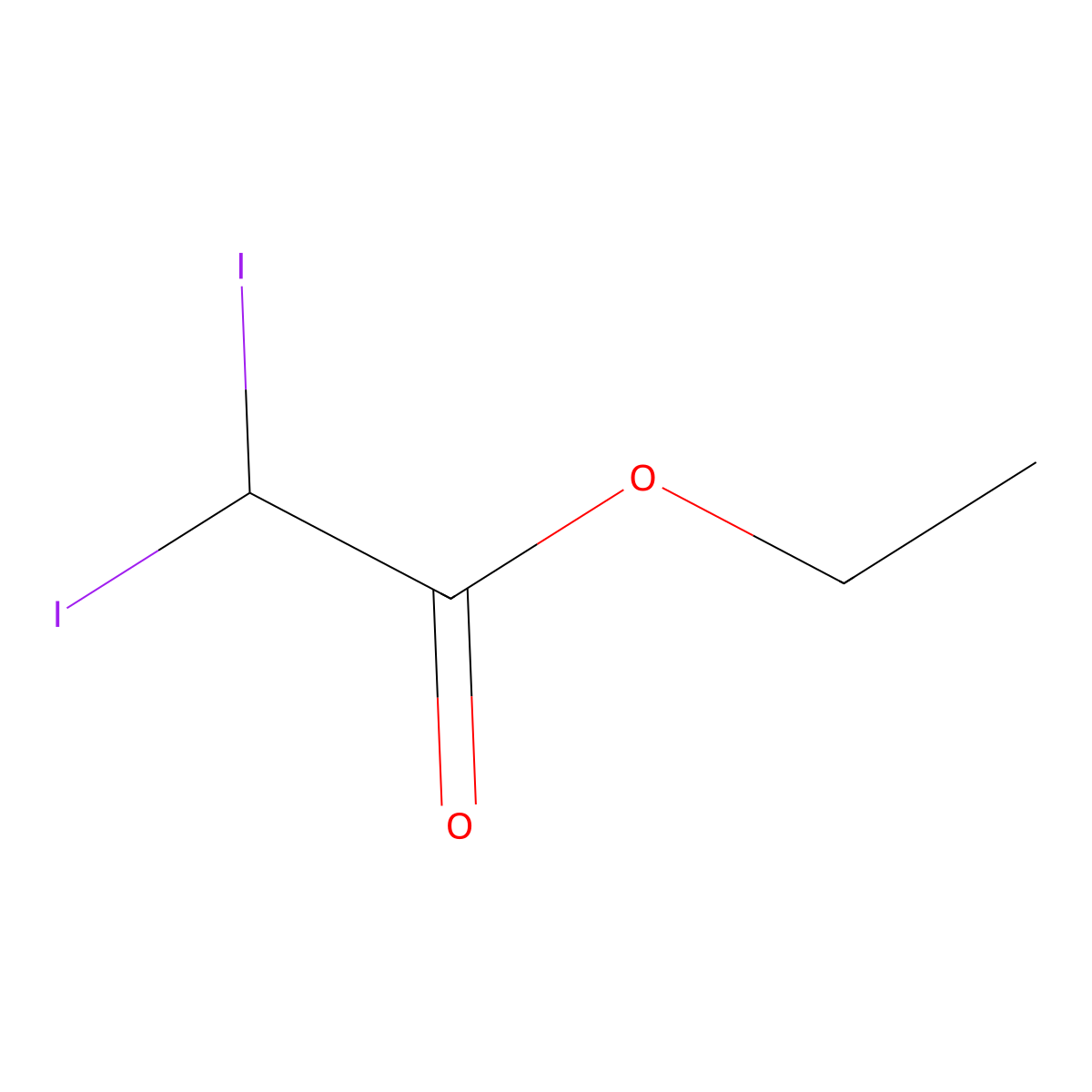 Ethyl2,2-diiodoacetate molecular structure, CAS 82665-91-6