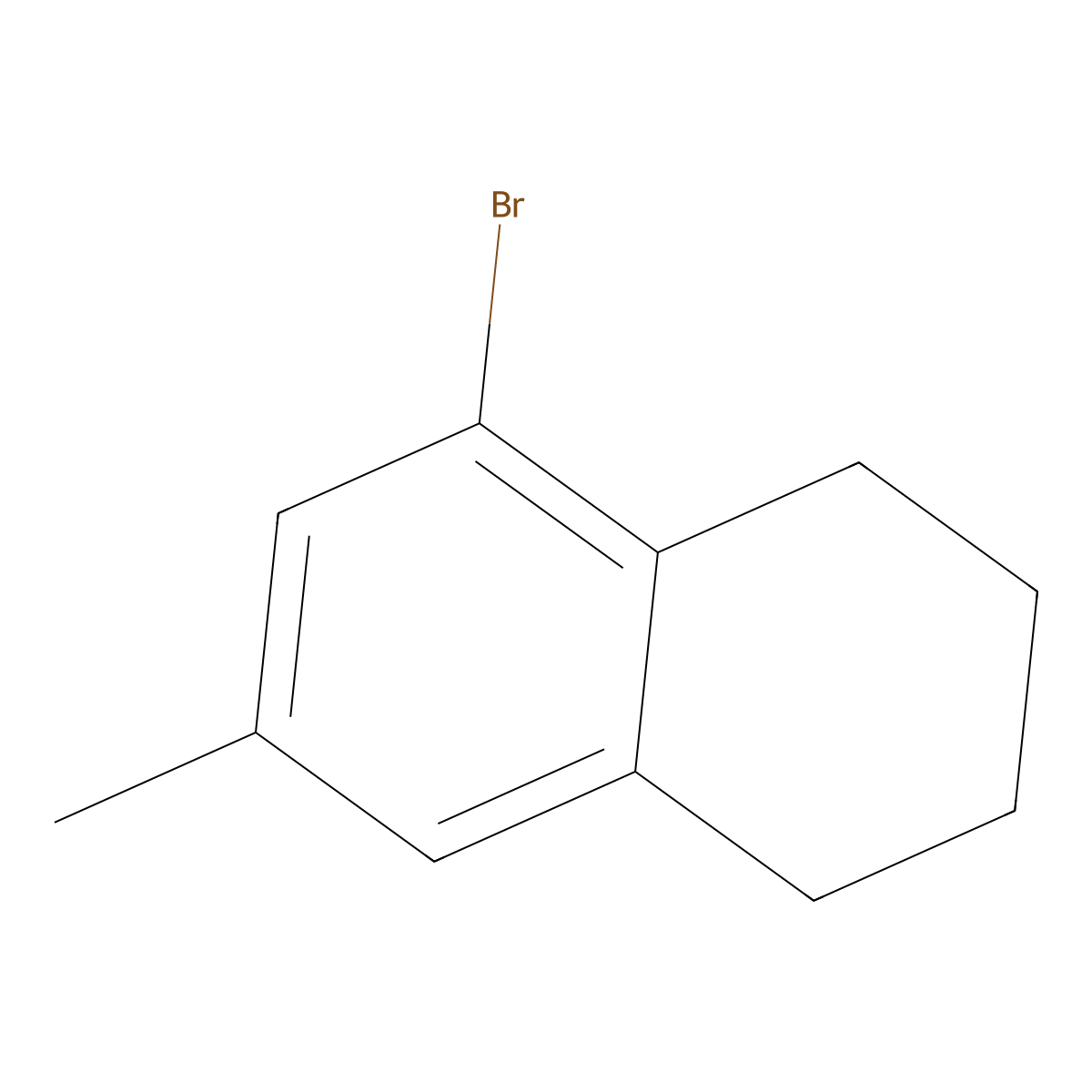 5-Bromo-7-methyl-1,2,3,4-tetrahydronaphthalene molecular structure, CAS 82670-03-9