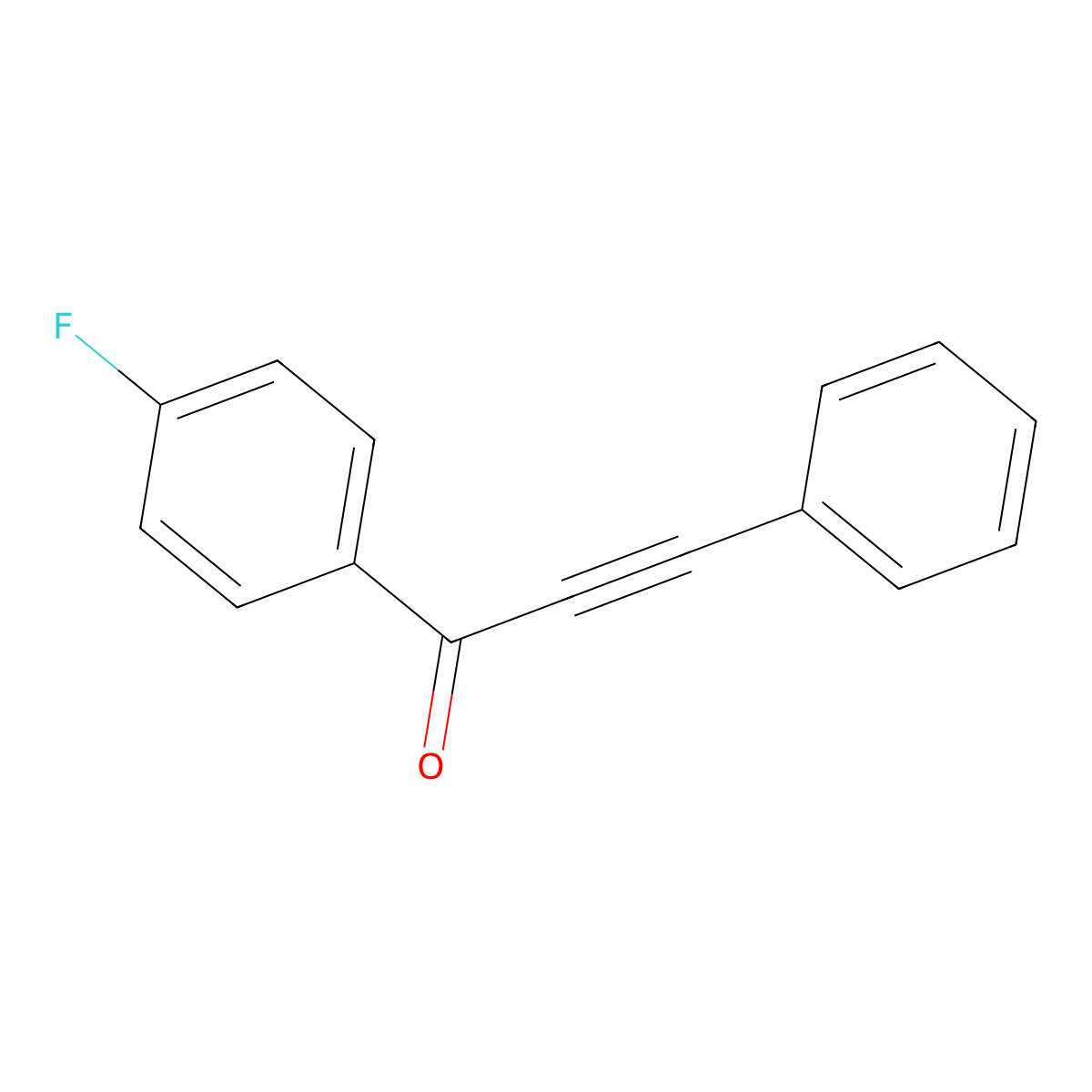 1-(4-Fluorophenyl)-3-phenylprop-2-yn-1-one molecular structure, CAS 82677-84-7