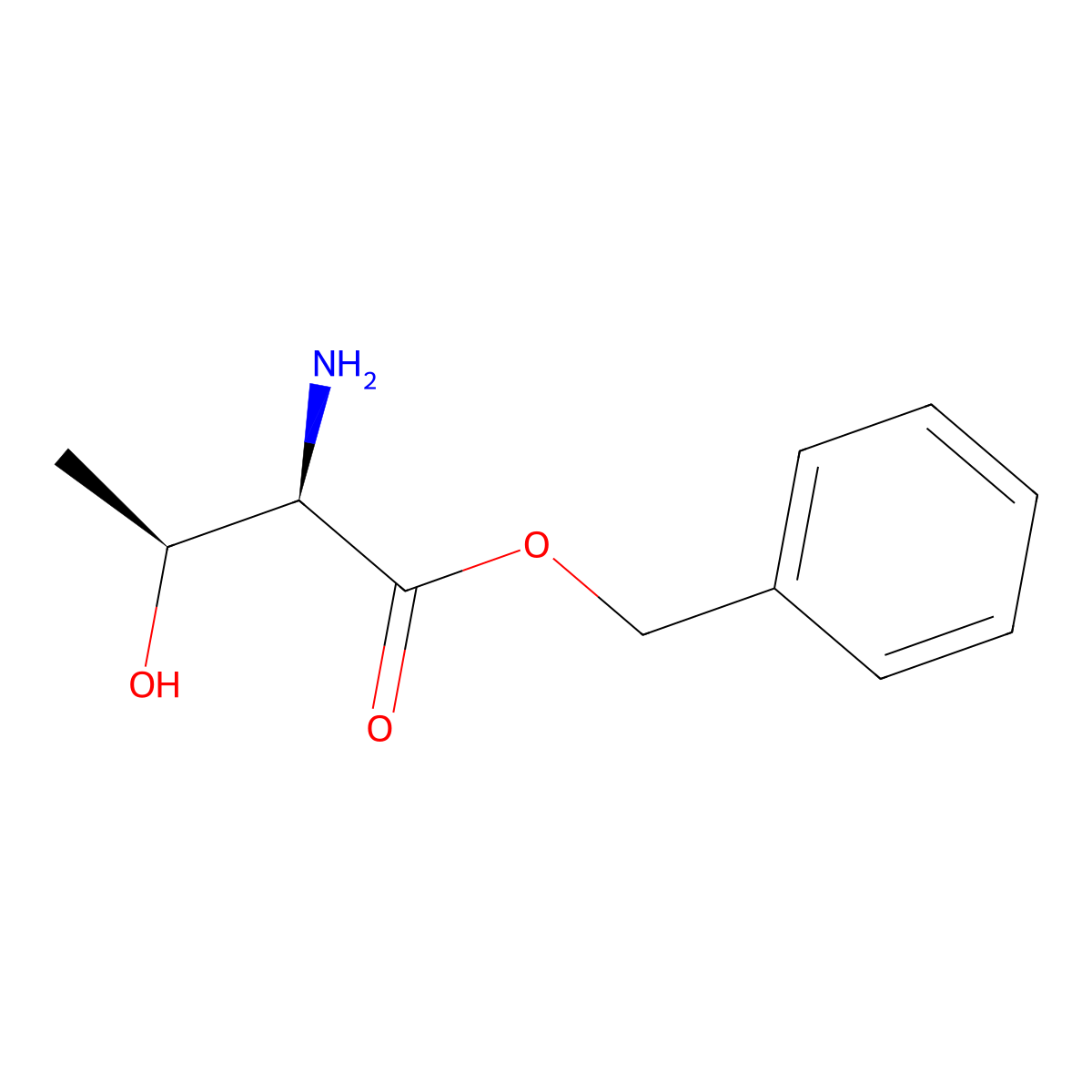 D-Threonine Benzyl Ester molecular structure, CAS 82679-58-1