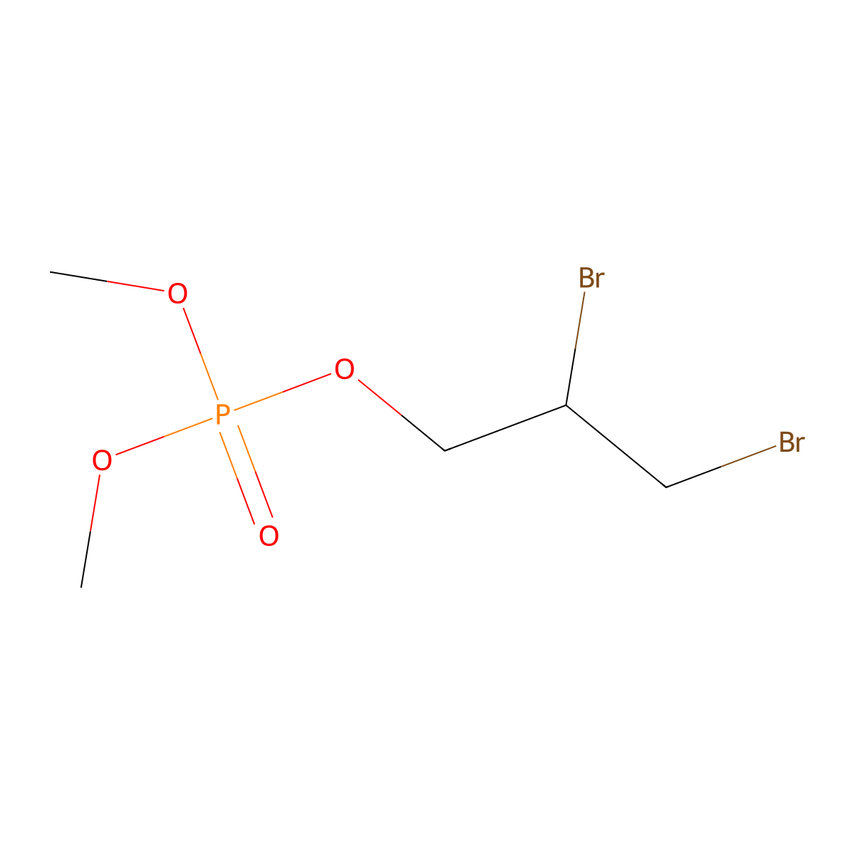 2,3-Dibromopropyl dimethylphosphate molecular structure, CAS 82682-96-0