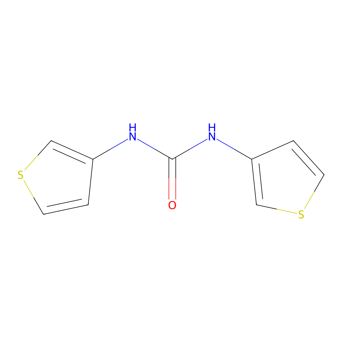 N,N'-Di-3-thienylurea molecular structure, CAS 82685-96-9