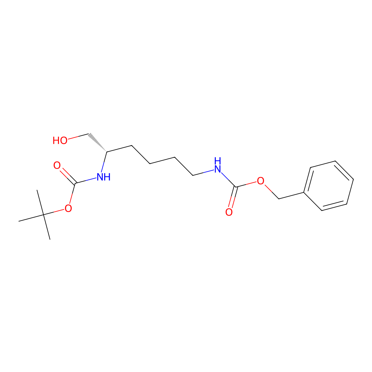 Boc-Lysinol(Z) molecular structure, CAS 82689-20-1