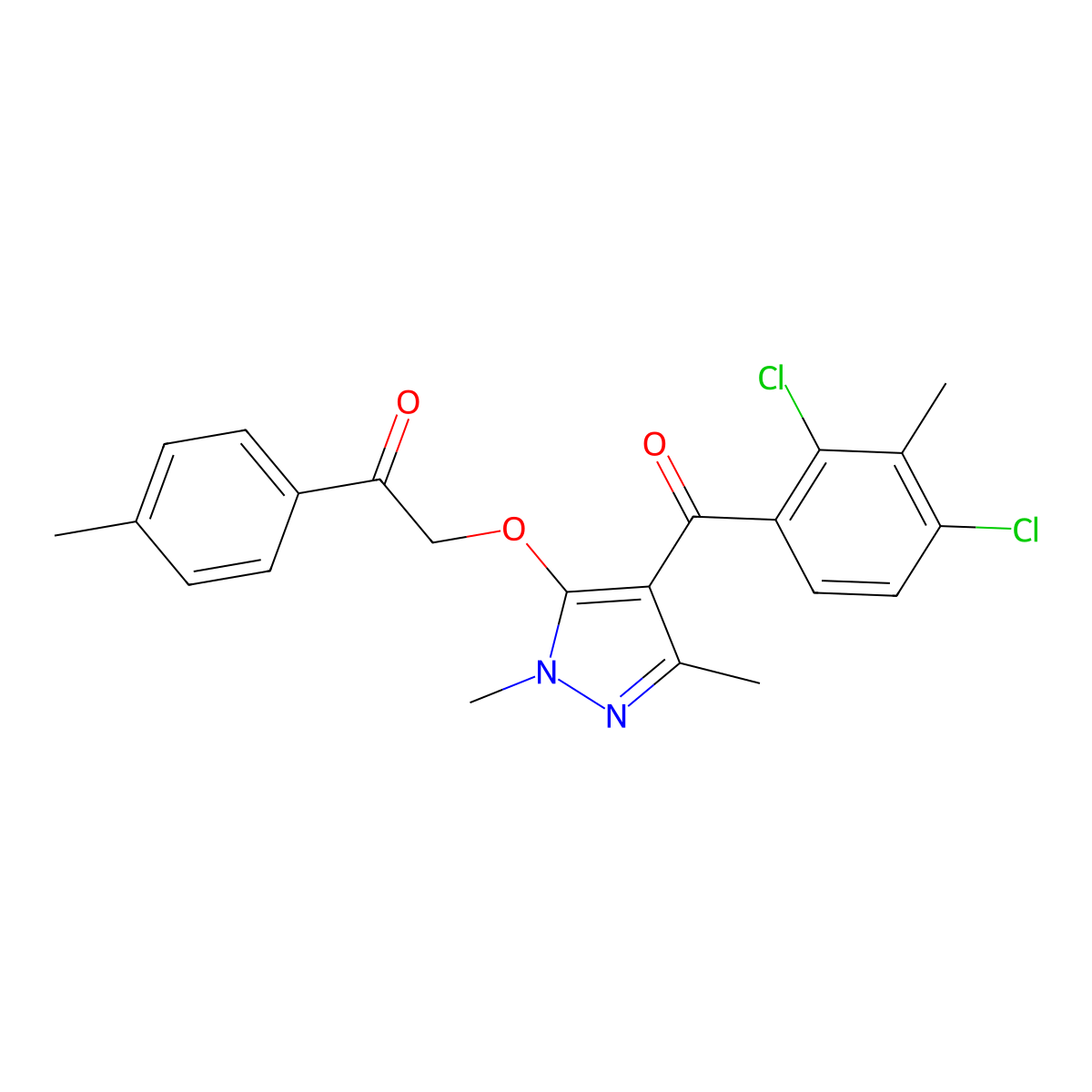 Benzofenap molecular structure, CAS 82692-44-2