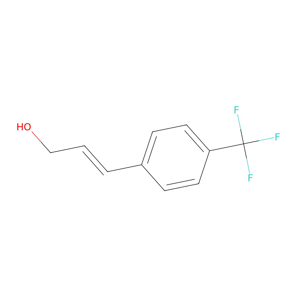 3-[4-(Trifluoromethyl)phenyl]prop-2-en-1-ol molecular structure, CAS 826994-11-0