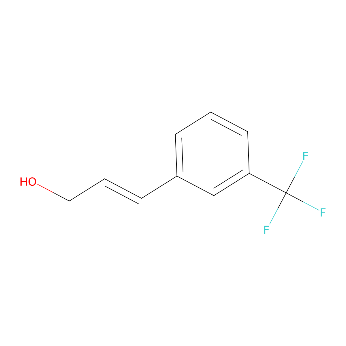 3-(3-Trifluoromethylphenyl)-2-propene-1-ol molecular structure, CAS 826994-12-1