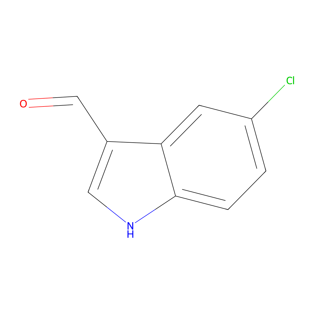5-chloro-1H-indole-3-carbaldehyde molecular structure, CAS 827-01-0