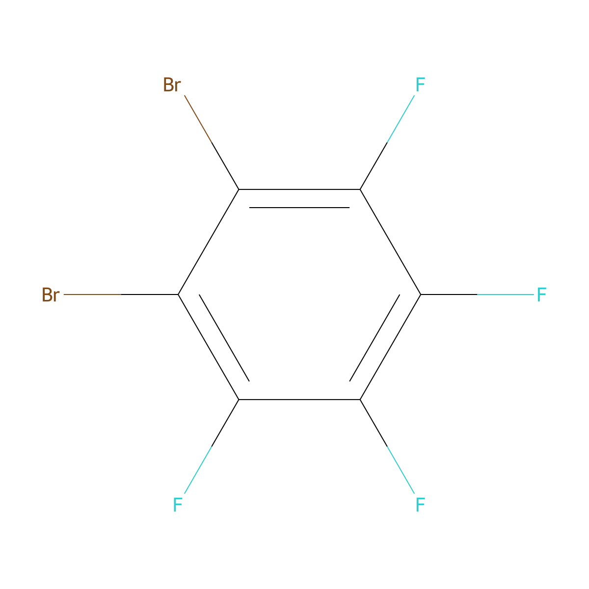 1,2-Dibromo-3,4,5,6-tetrafluorobenzene molecular structure, CAS 827-08-7