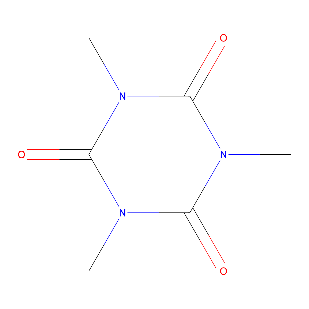 Trimethyl isocyanurate molecular structure, CAS 827-16-7