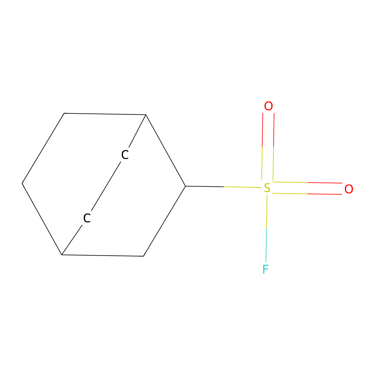 Bicyclo[2.2.2]octane-2-sulfonyl fluoride molecular structure, CAS 827-18-9