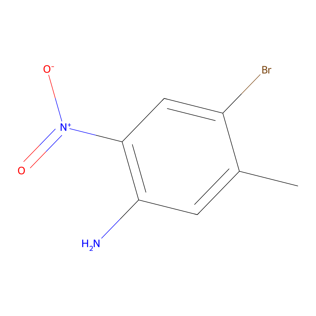 4-Bromo-5-methyl-2-nitroaniline molecular structure, CAS 827-32-7