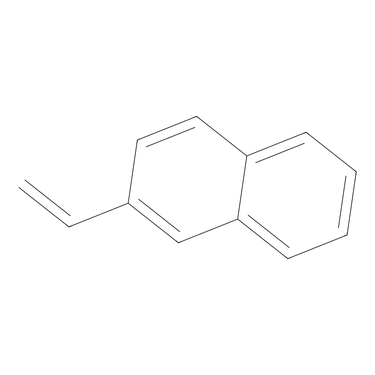 2-Vinylnaphthalene molecular structure, CAS 827-54-3