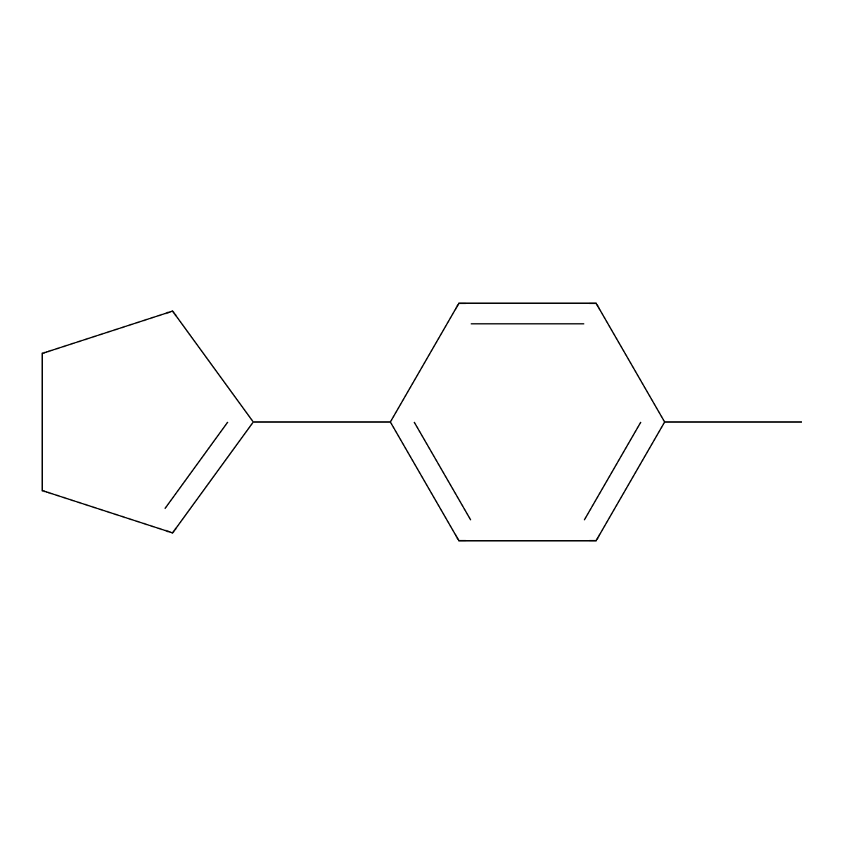 1-(Cyclopent-1-en-1-yl)-4-methylbenzene molecular structure, CAS 827-56-5