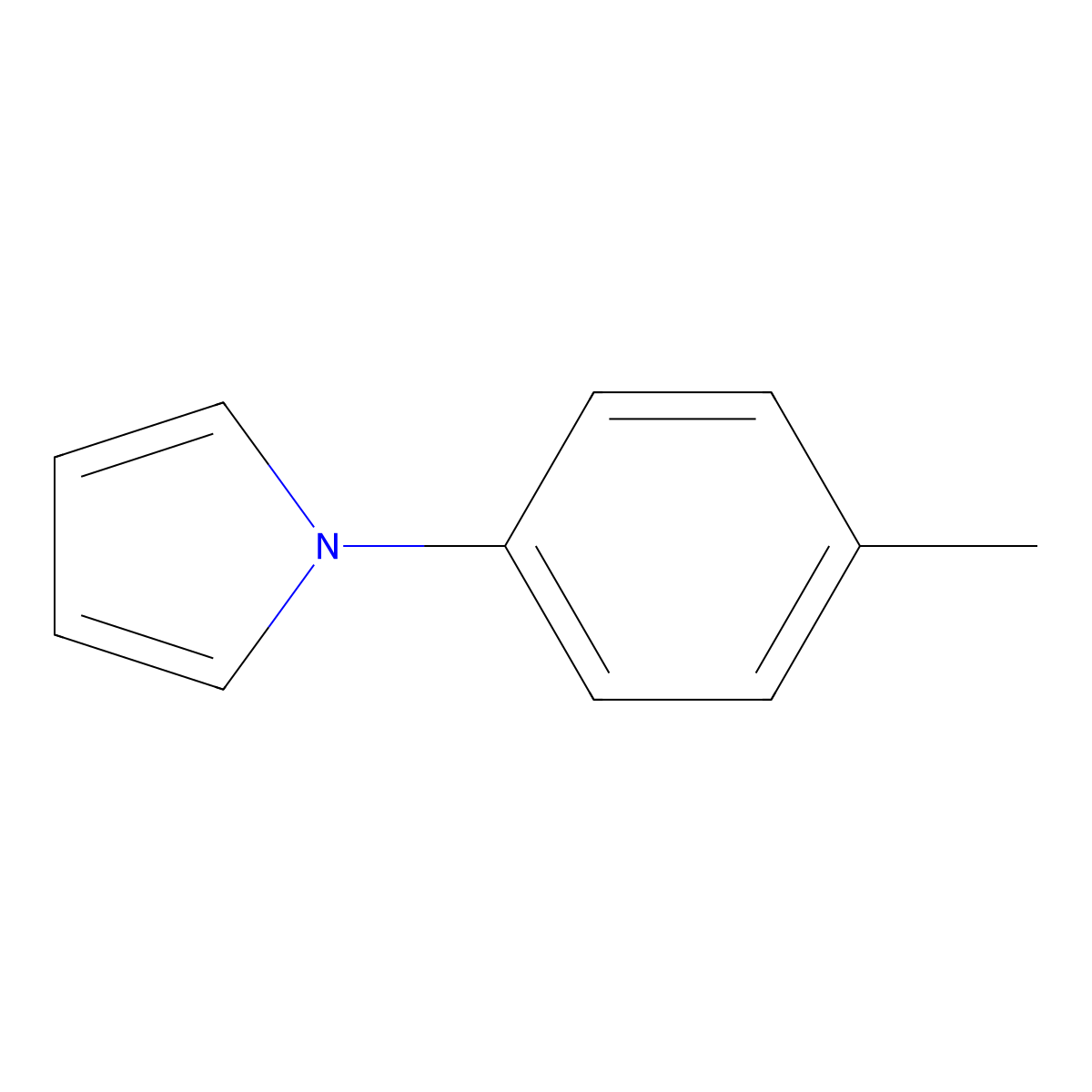 1-(4-Methylphenyl)-1H-pyrrole molecular structure, CAS 827-60-1