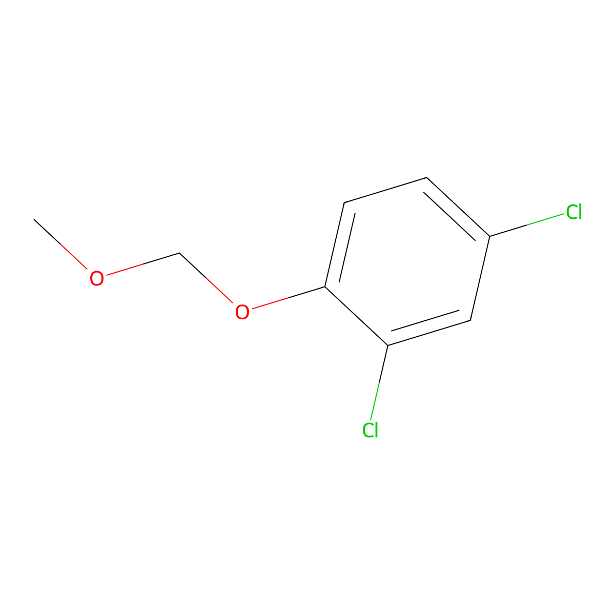 2,4-Dichloro-1-(methoxymethoxy)benzene molecular structure, CAS 827-74-7