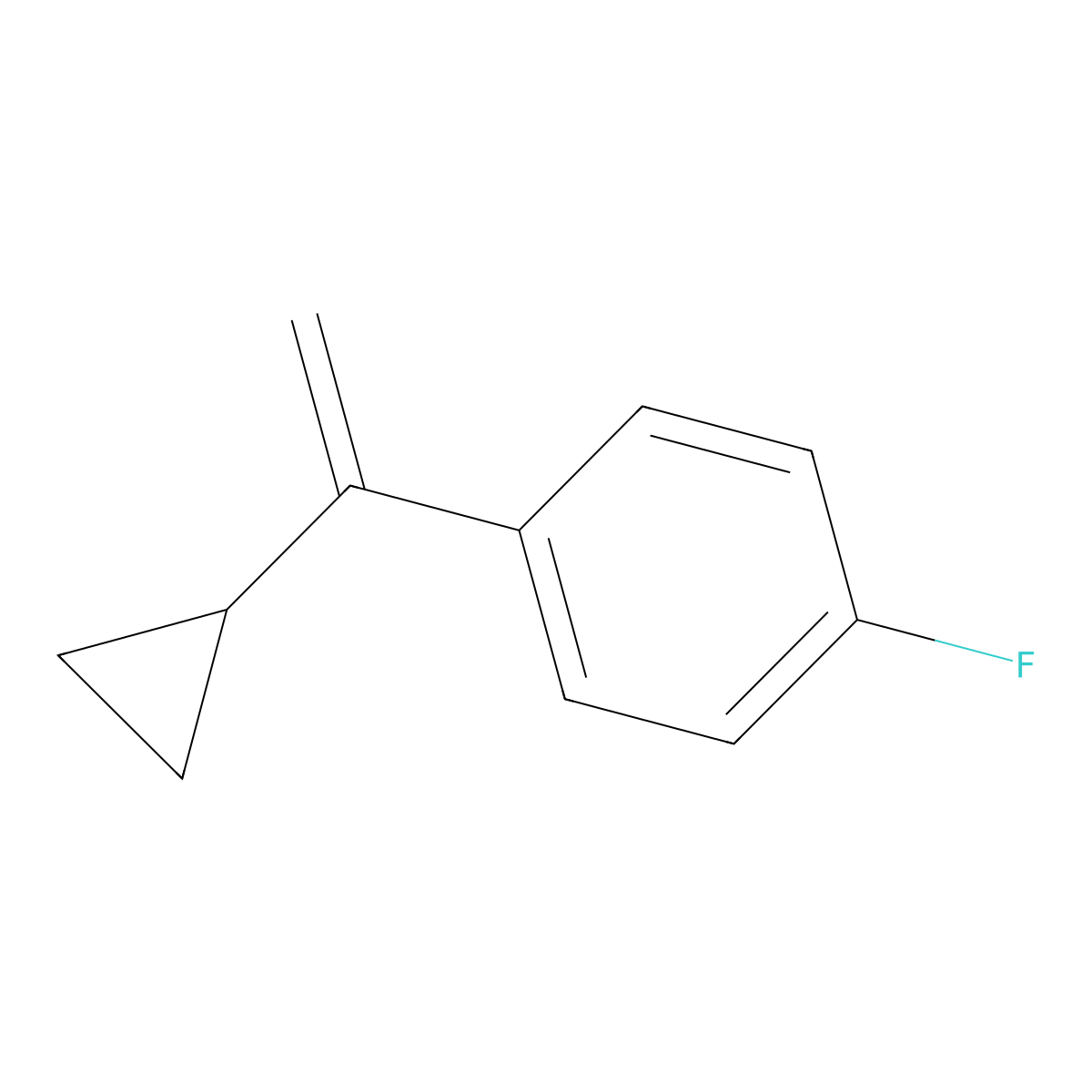 1-(1-Cyclopropylvinyl)-4-fluorobenzene molecular structure, CAS 827-87-2