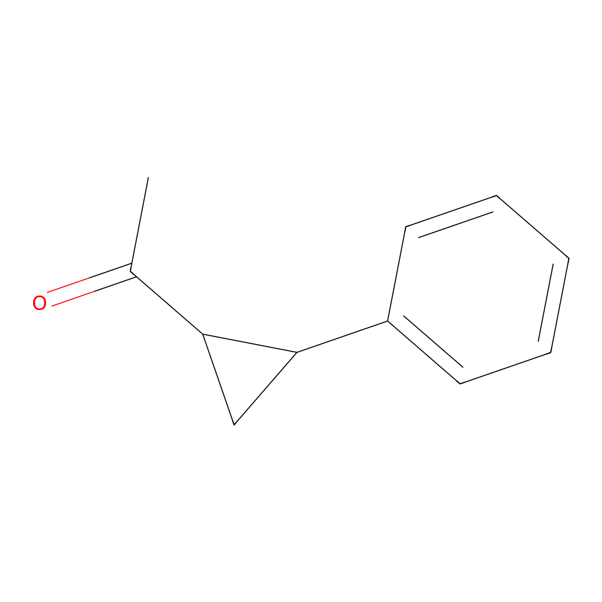 1-(2-Phenylcyclopropyl)ethanone molecular structure, CAS 827-92-9