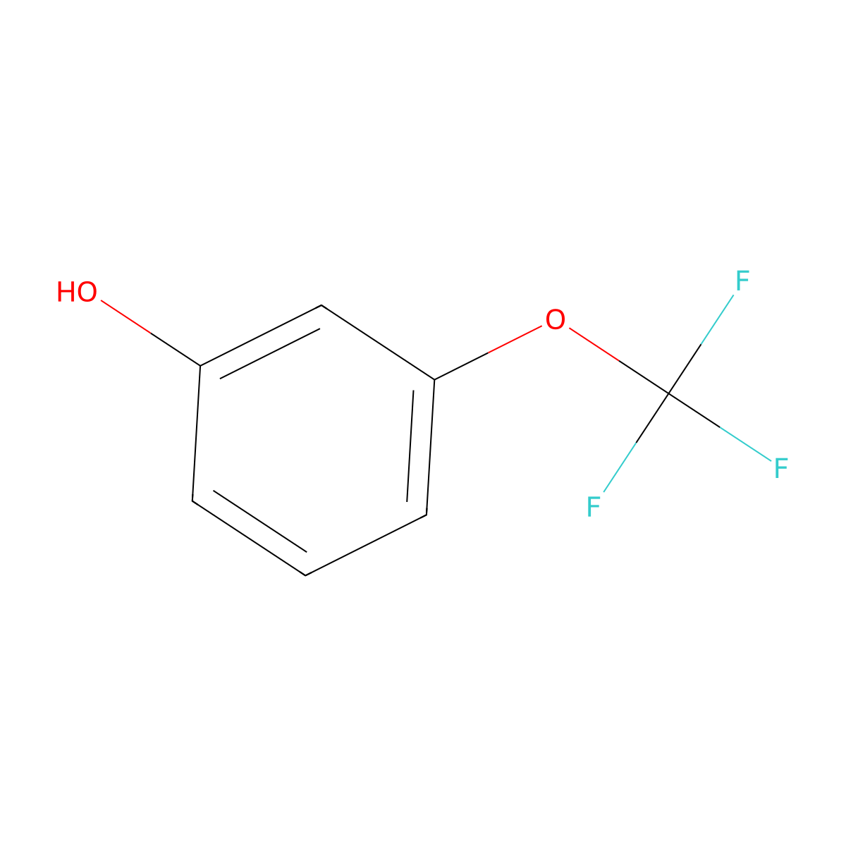 3-(Trifluoromethoxy)phenol molecular structure, CAS 827-99-6