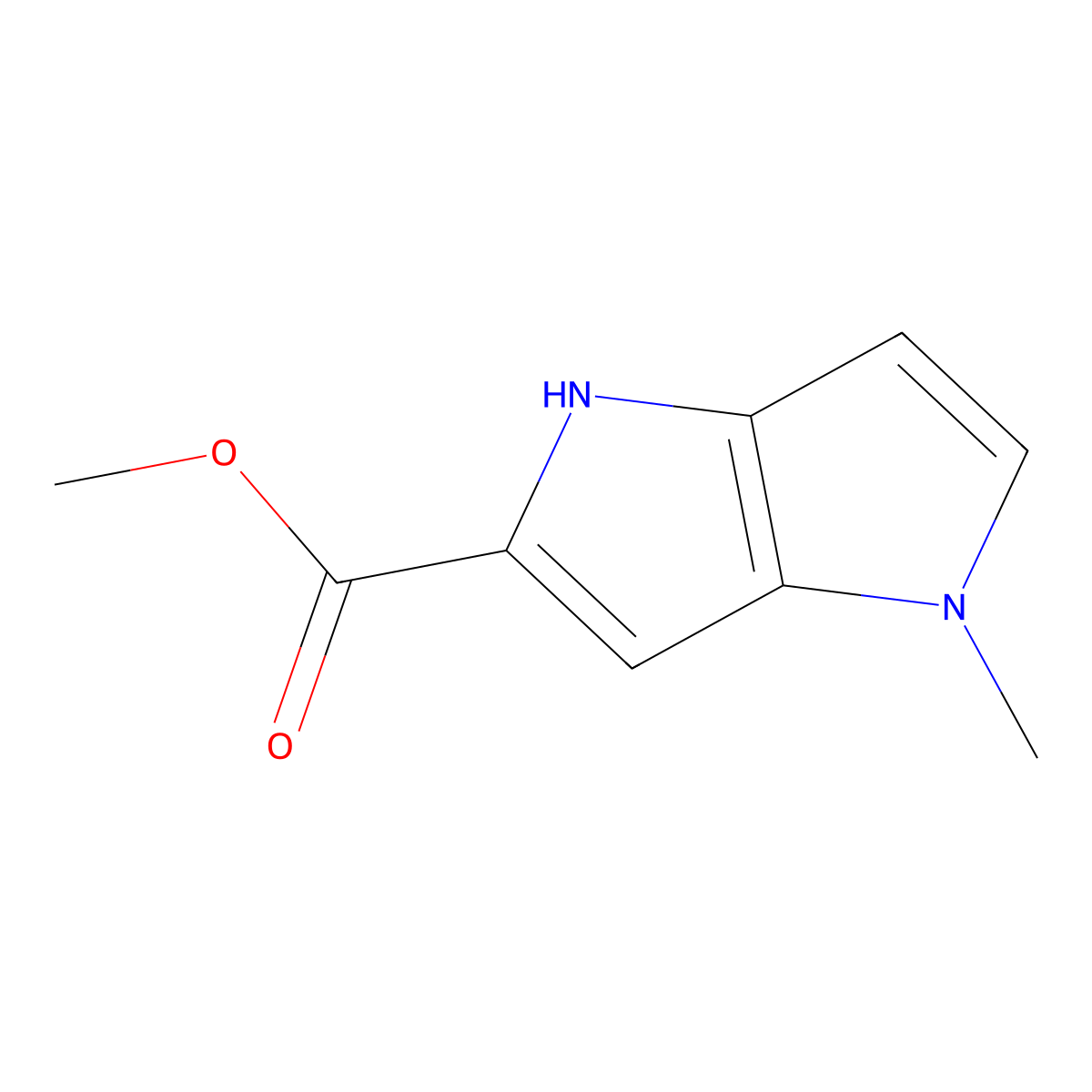 Methyl 4-methyl-1,4-dihydropyrrolo[3,2-b]pyrrole-2-carboxylate molecular structure, CAS 82700-91-2