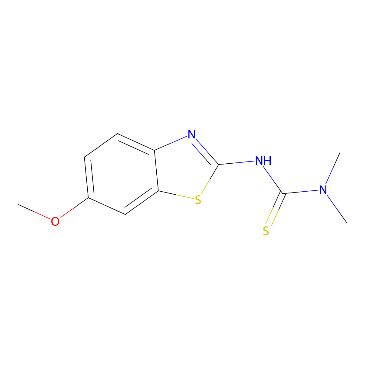 3-(6-Methoxy-1,3-benzothiazol-2-yl)-1,1-dimethylthiourea molecular structure, CAS 827001-91-2