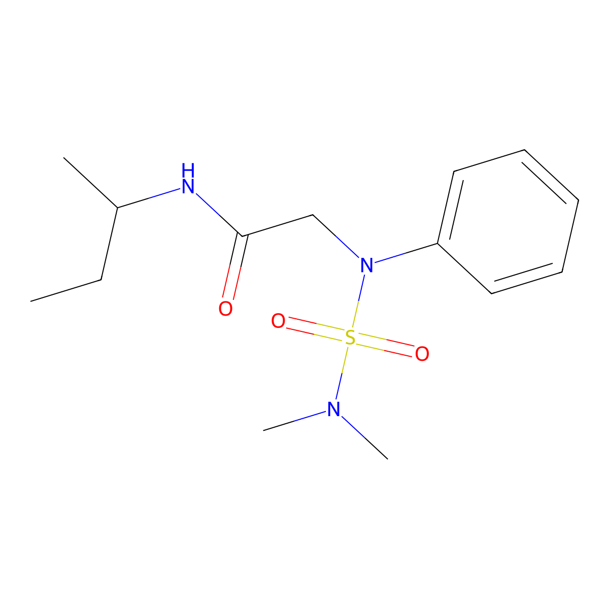 N-butan-2-yl-2-[N-(dimethylsulfamoyl)anilino]acetamide molecular structure, CAS 827007-46-5
