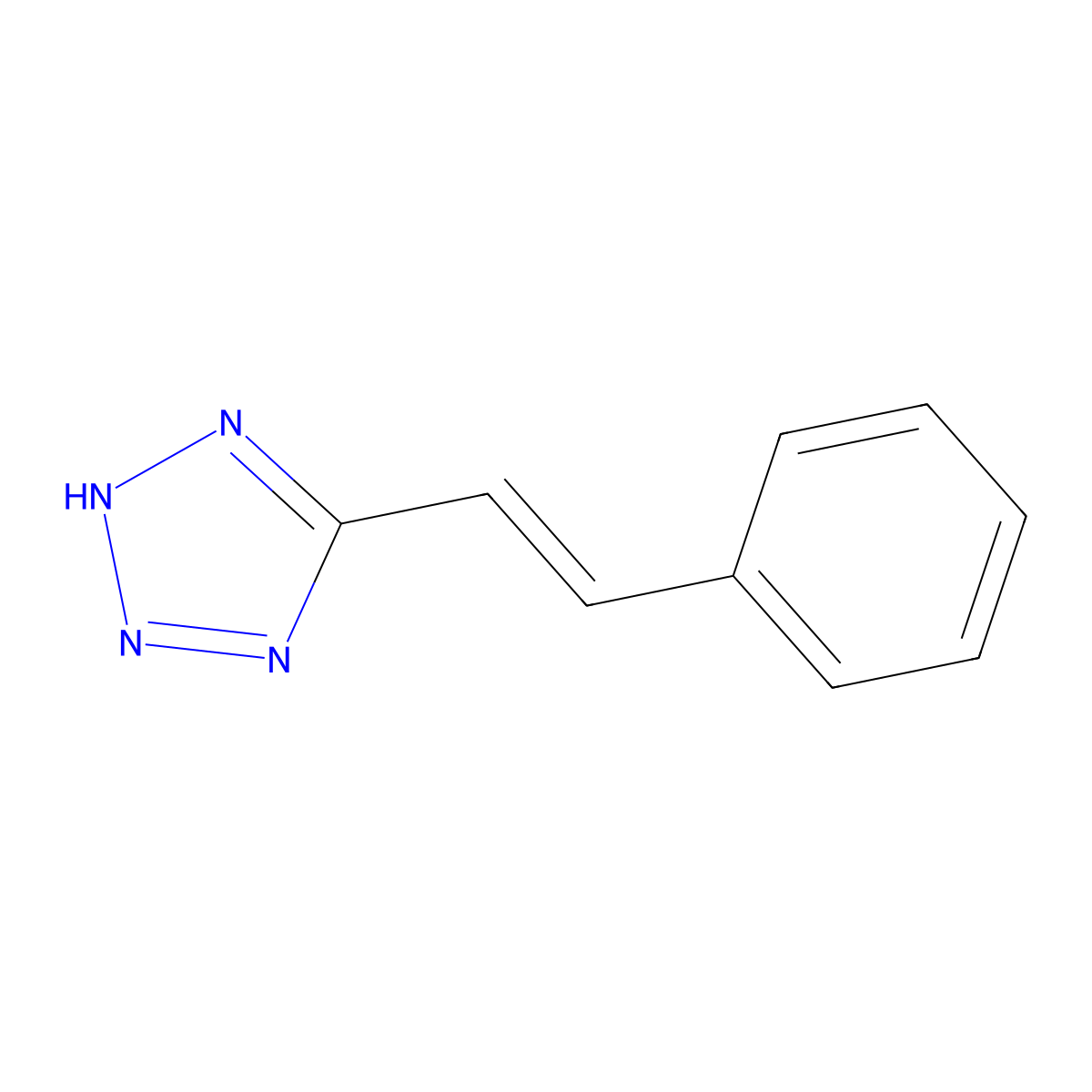 5-Styryl-1H-tetrazole molecular structure, CAS 82701-51-7