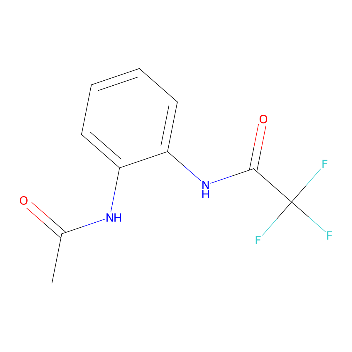 N-(2-acetamidophenyl)-2,2,2-trifluoroacetamide molecular structure, CAS 827010-38-8
