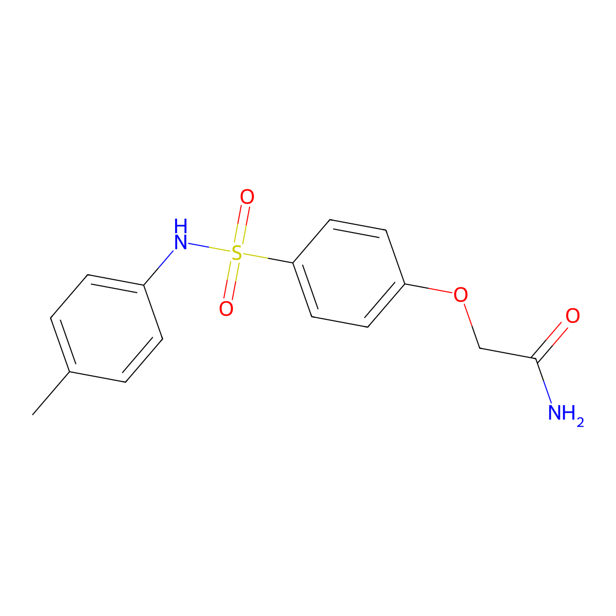 2-[4-[(4-Methylphenyl)sulfamoyl]phenoxy]acetamide molecular structure, CAS 827012-90-8