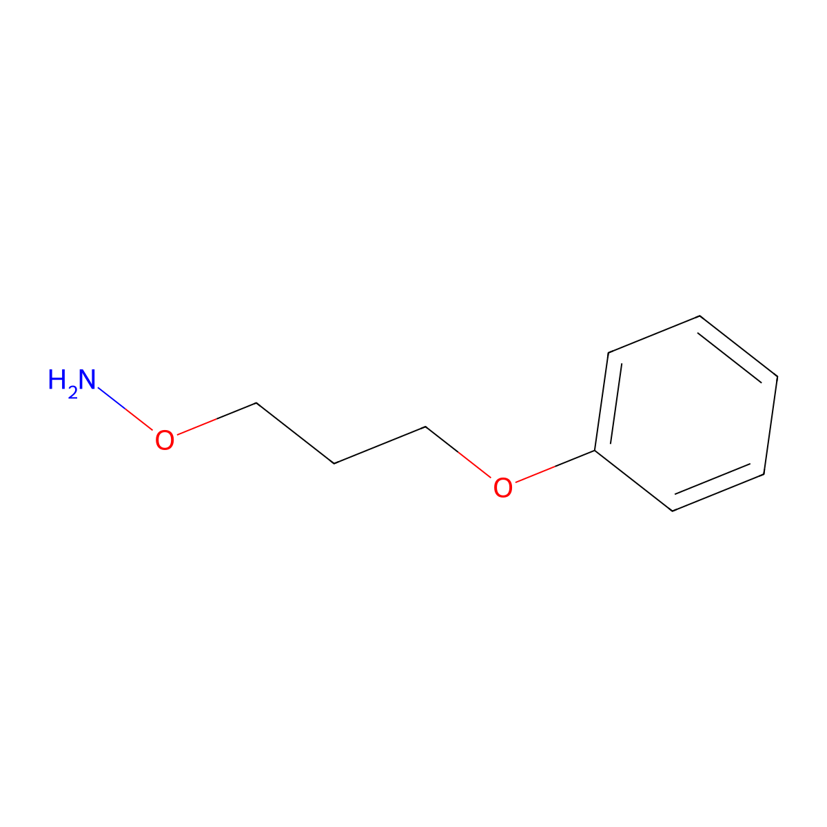 Hydroxylamine, O-(3-phenoxypropyl)- molecular structure, CAS 82703-22-8