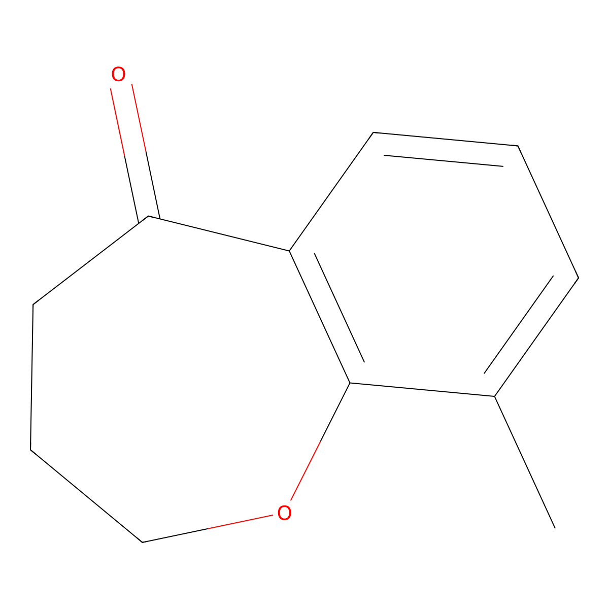 9-methyl-3,4-dihydro-1-benzoxepin-5(2H)-one molecular structure, CAS 82710-08-5