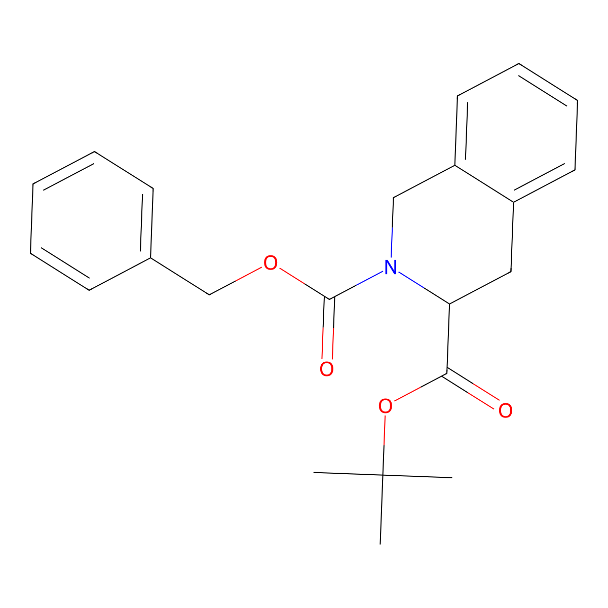 2-Benzyl 3-tert-butyl 3,4-dihydroisoquinoline-2,3(1H)-dicarboxylate molecular structure, CAS 82716-89-0