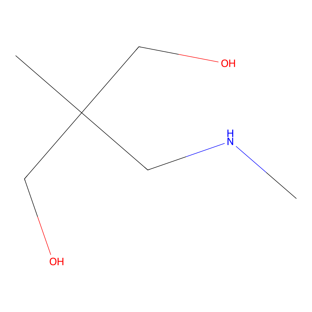 2-Methyl-2-[(methylamino)methyl]propane-1,3-diol molecular structure, CAS 82718-60-3
