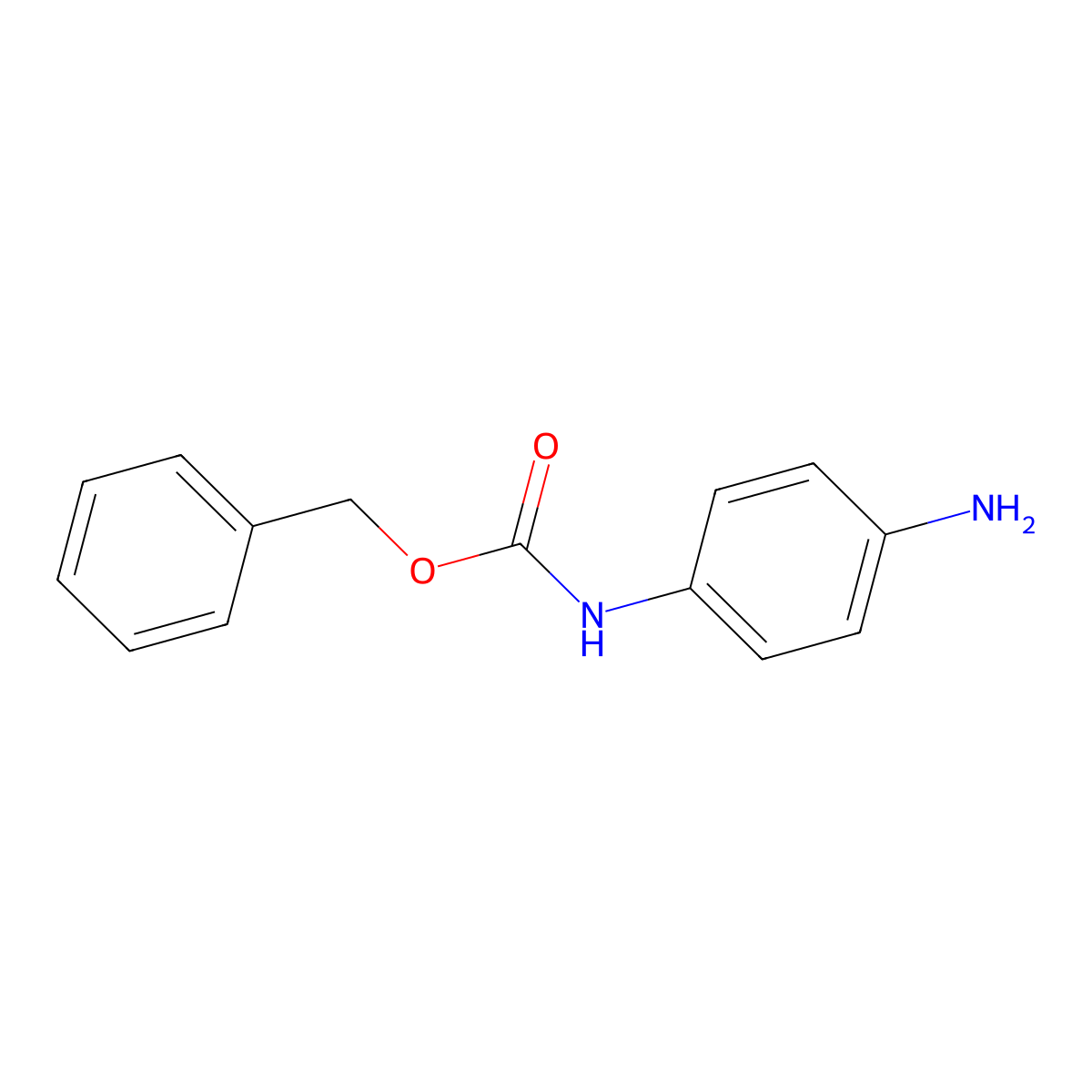 Benzyl N-(4-aminophenyl)carbamate molecular structure, CAS 82720-42-1