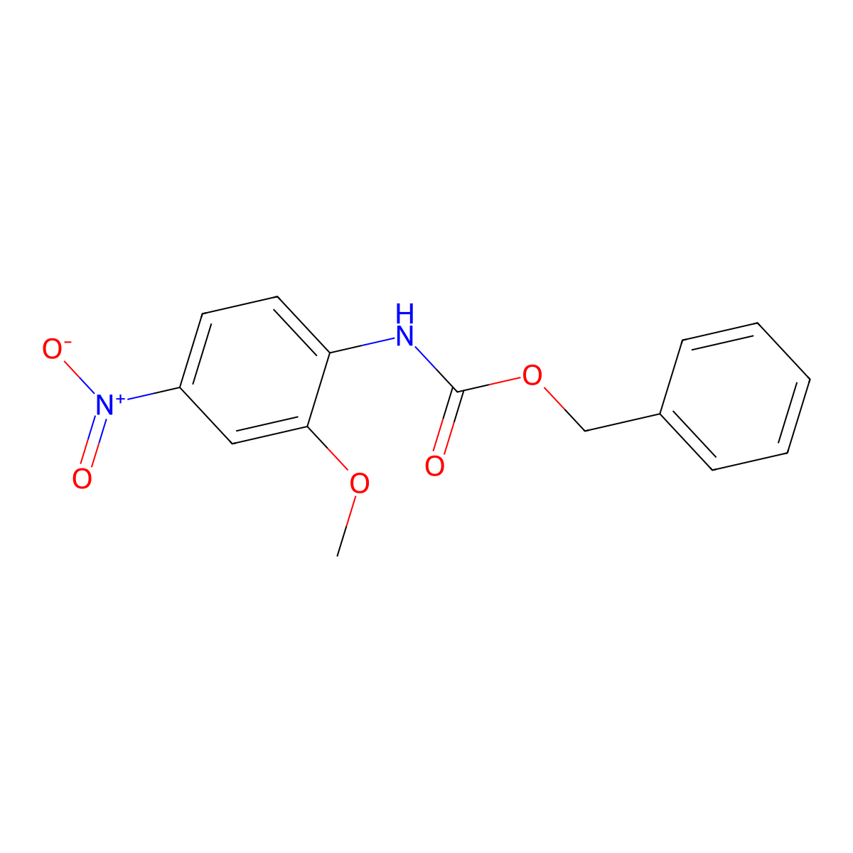 benzyl N-(2-methoxy-4-nitrophenyl)carbamate molecular structure, CAS 82720-44-3