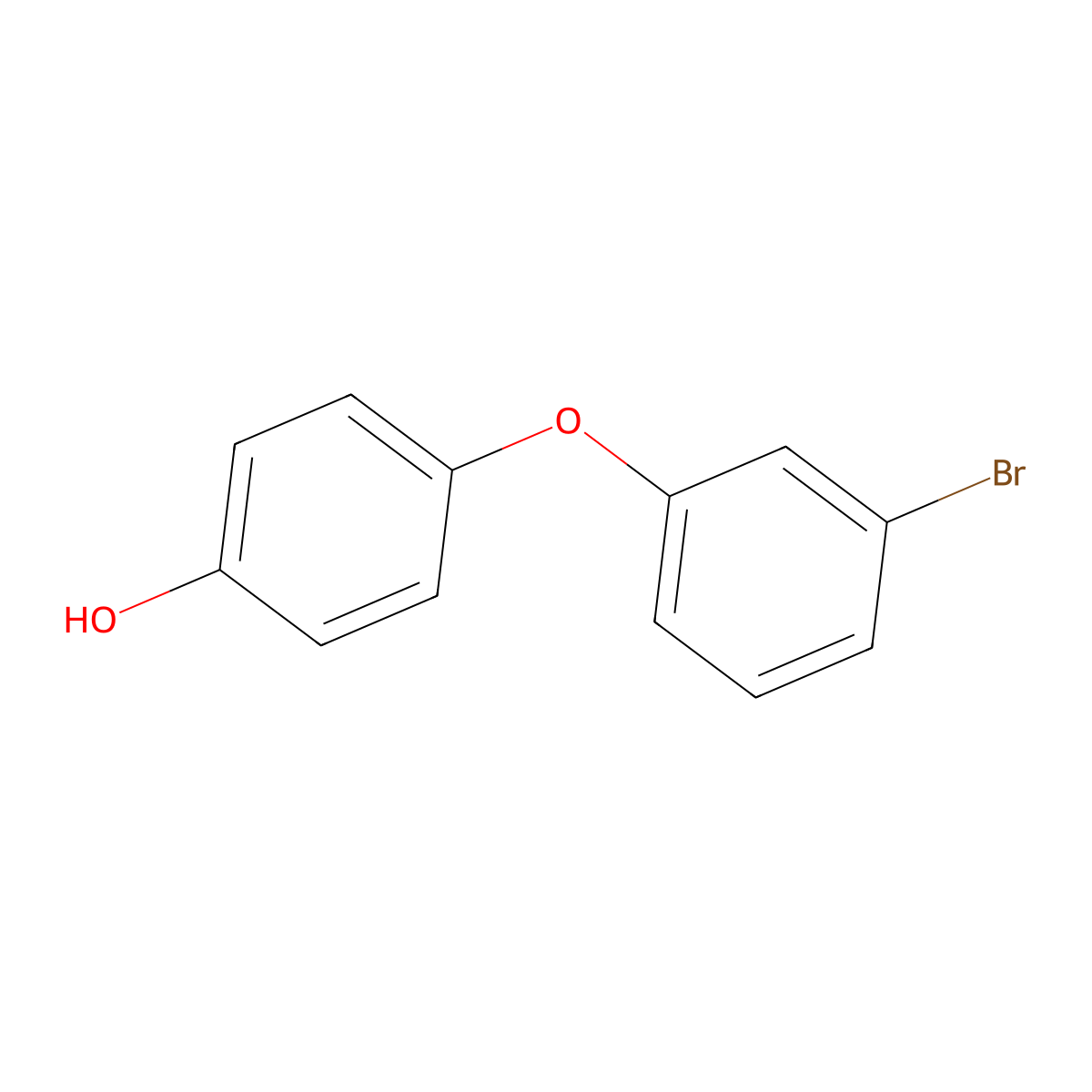 Phenol, 4-(3-bromophenoxy)- molecular structure, CAS 82720-76-1