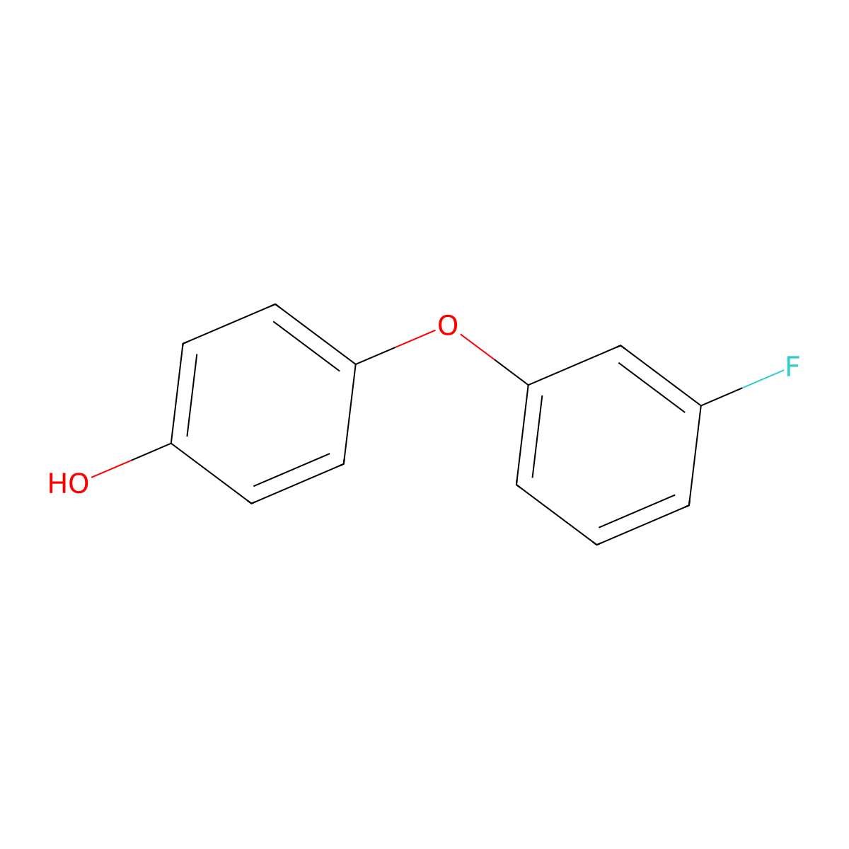 4-(3-Fluorophenoxy)phenol molecular structure, CAS 82720-78-3