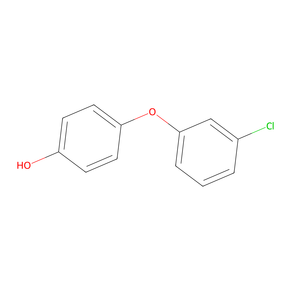 4-(3-Chlorophenoxy)phenol molecular structure, CAS 82720-92-1