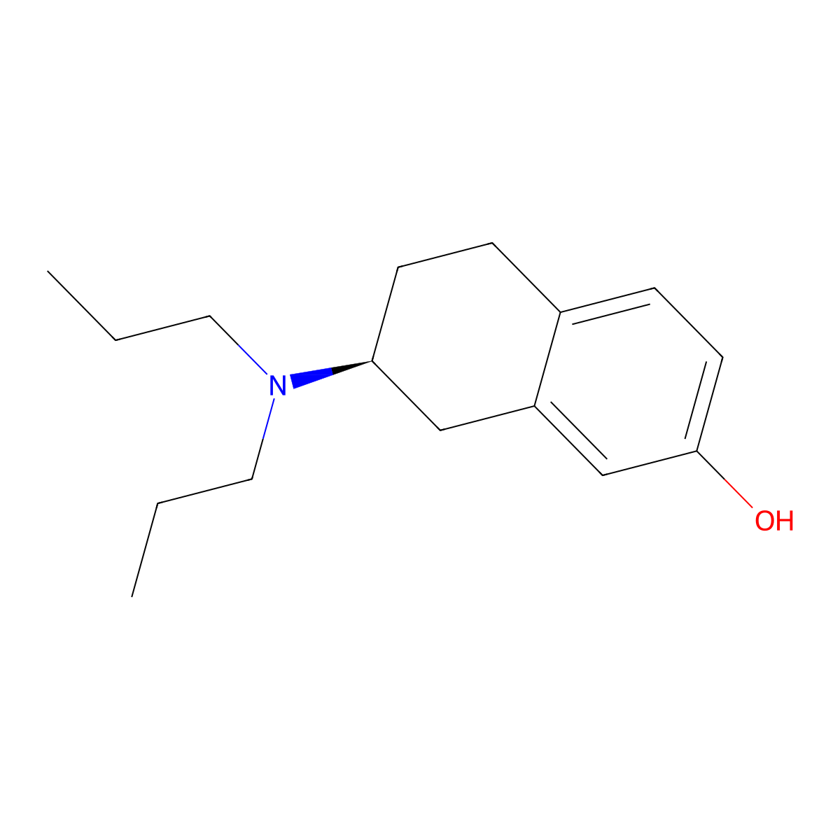 (7S)-7-(Dipropylamino)-5,6,7,8-tetrahydro-2-naphthalenol molecular structure, CAS 82730-73-2