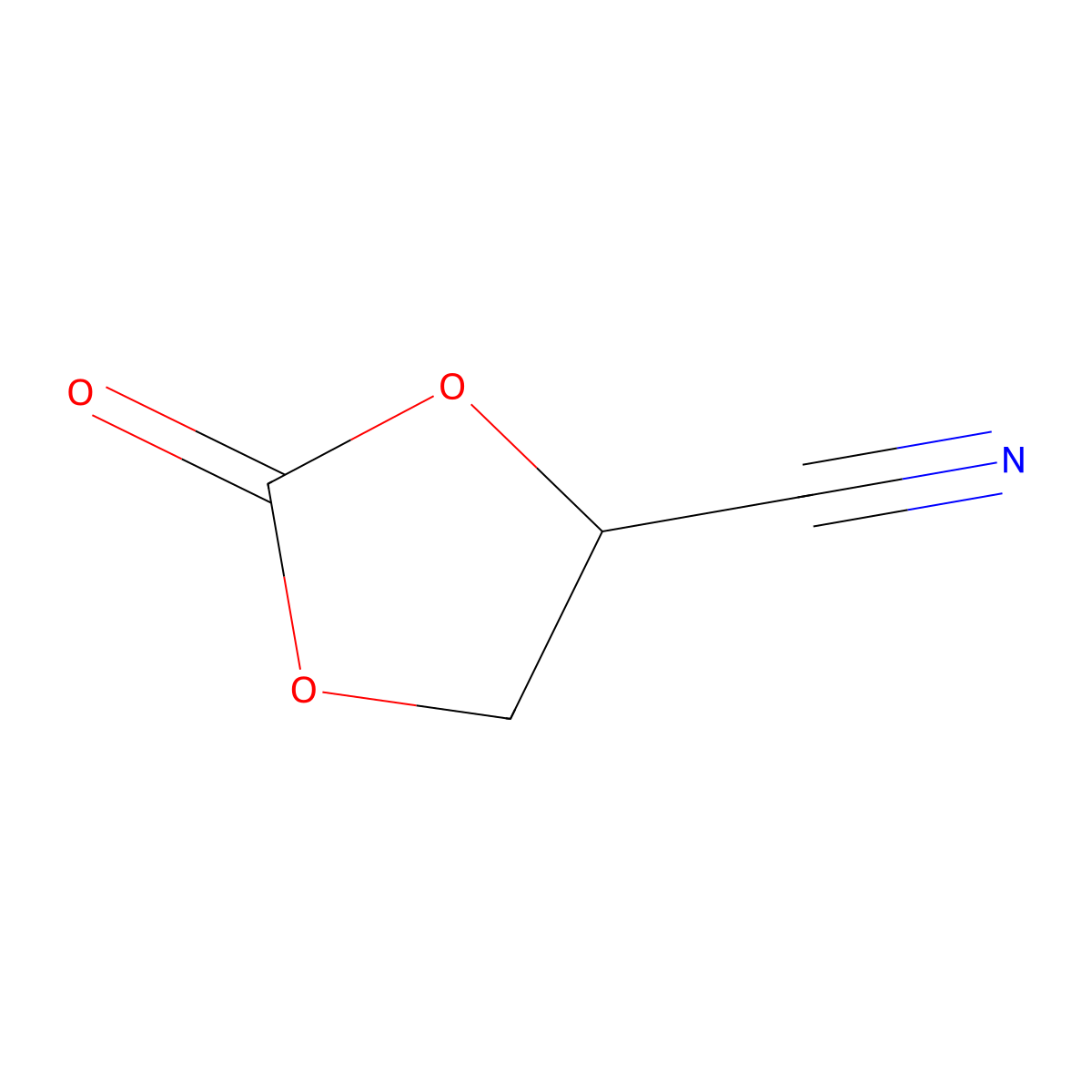 2-Oxo-1,3-dioxolane-4-carbonitrile molecular structure, CAS 827300-17-4