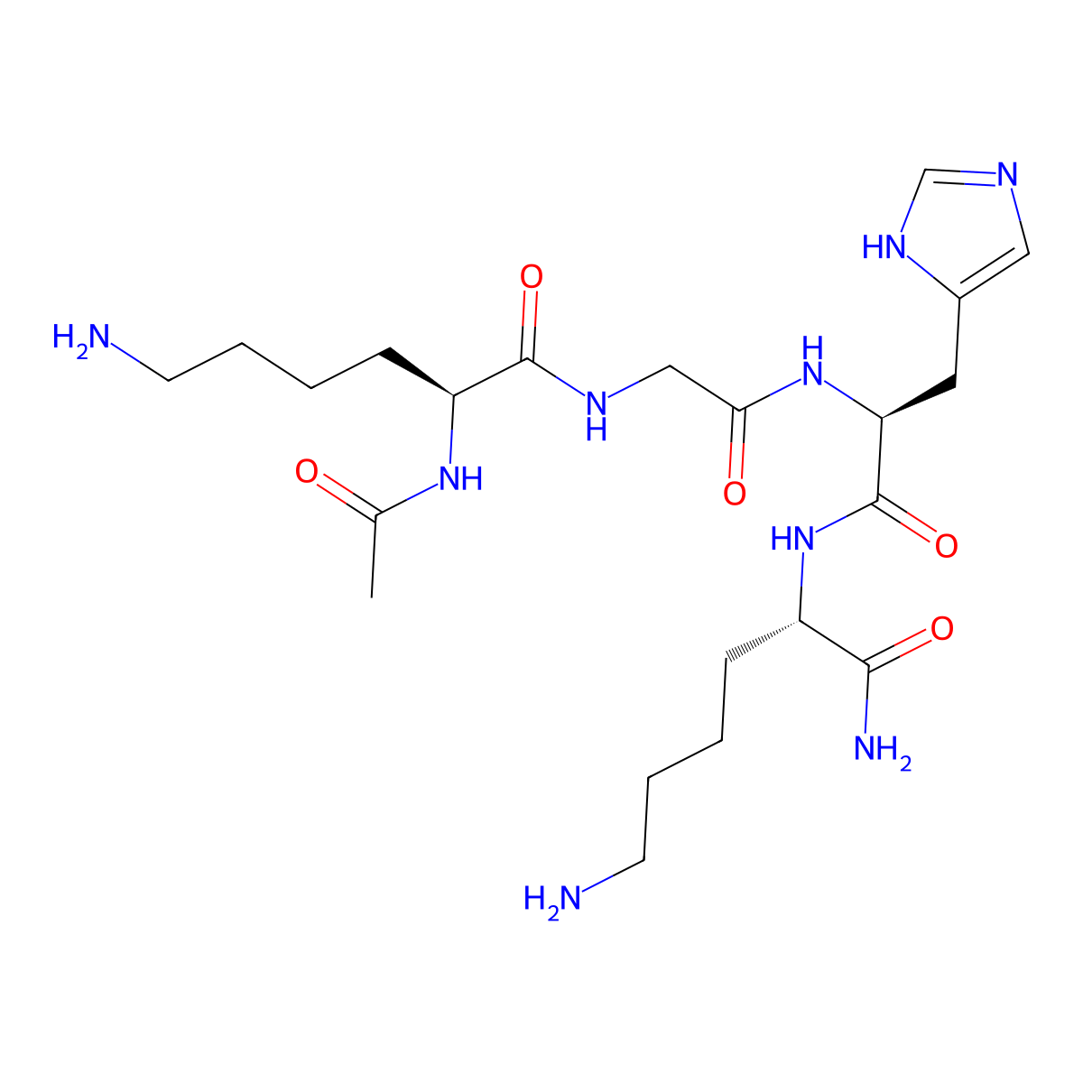 Acetyl tetrapeptide-3 molecular structure, CAS 827306-88-7