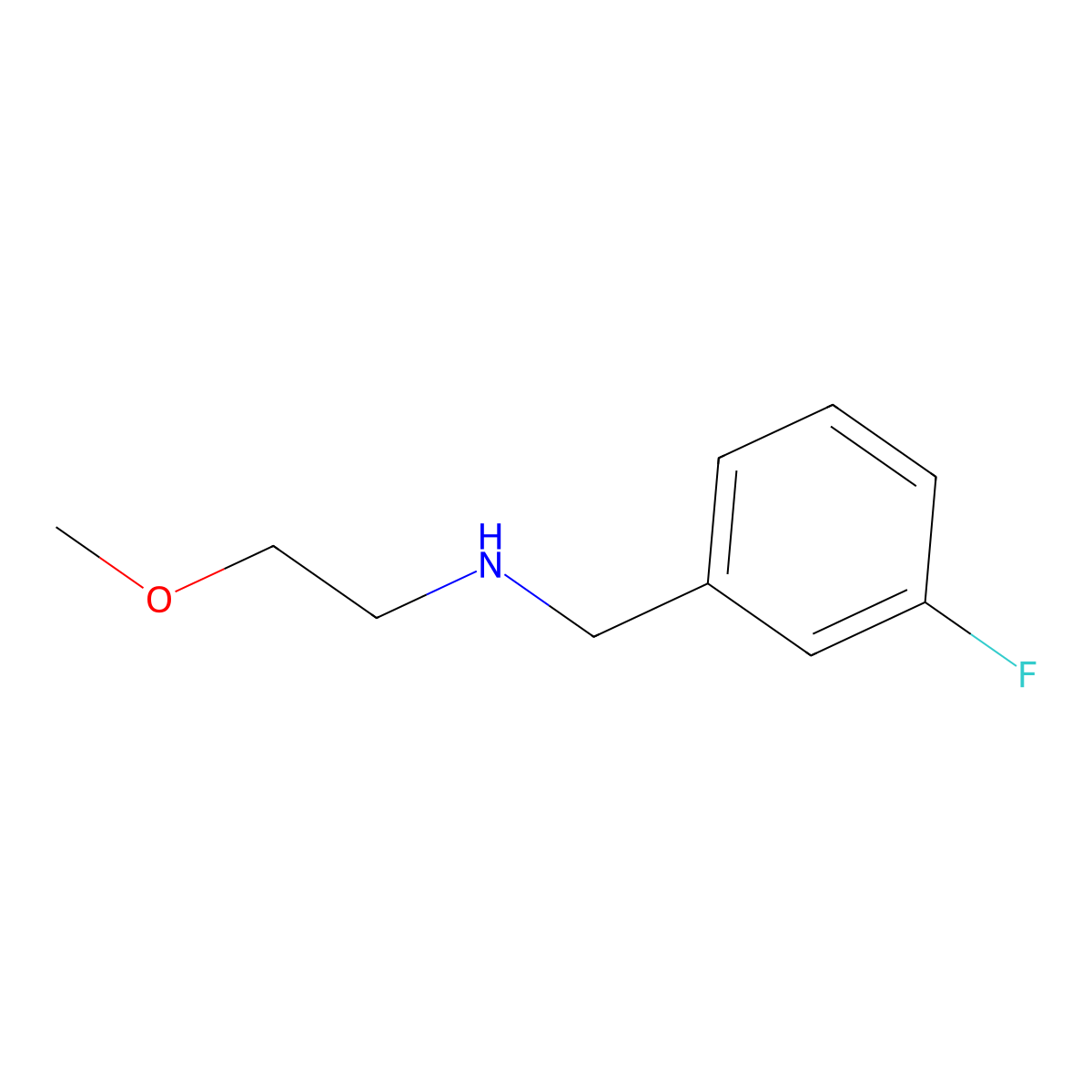 [(3-Fluorophenyl)methyl](2-methoxyethyl)amine molecular structure, CAS 827328-00-7