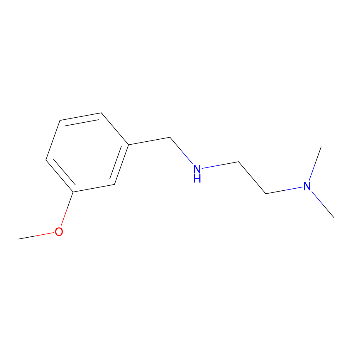 [2-(Dimethylamino)ethyl][(3-methoxyphenyl)methyl]amine molecular structure, CAS 827328-29-0