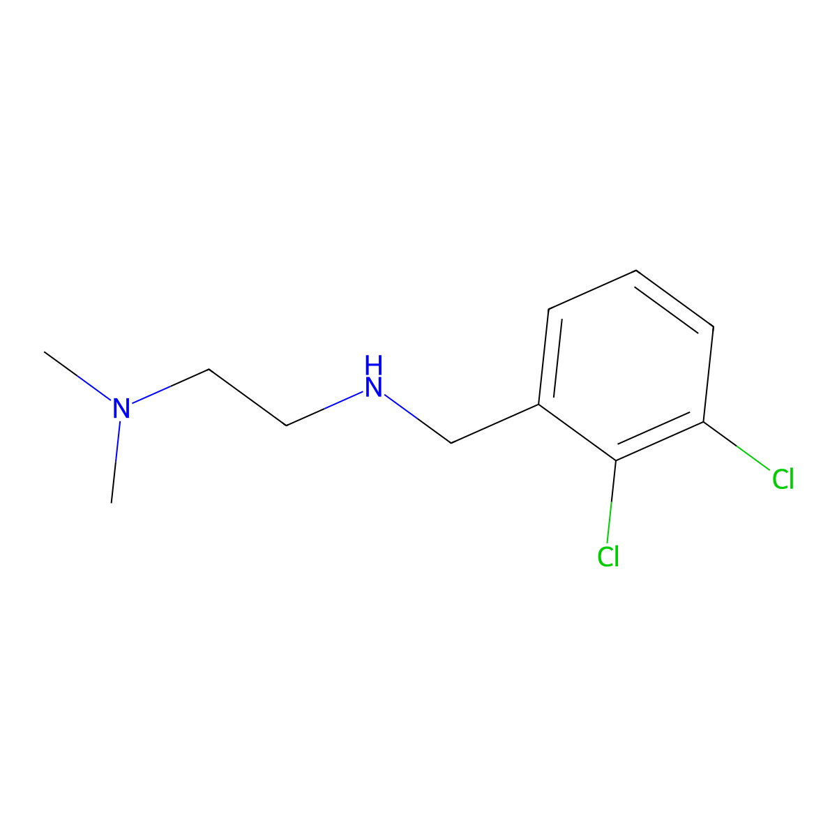 [(2,3-Dichlorophenyl)methyl][2-(dimethylamino)ethyl]amine molecular structure, CAS 827328-35-8