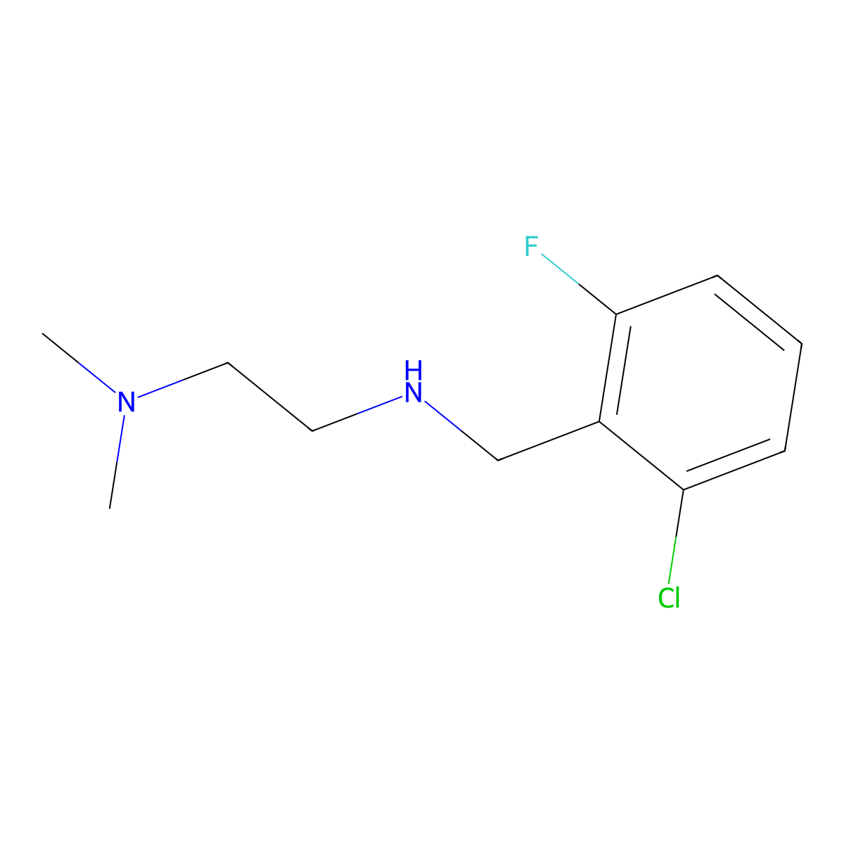 [(2-Chloro-6-fluorophenyl)methyl][2-(dimethylamino)ethyl]amine molecular structure, CAS 827328-45-0