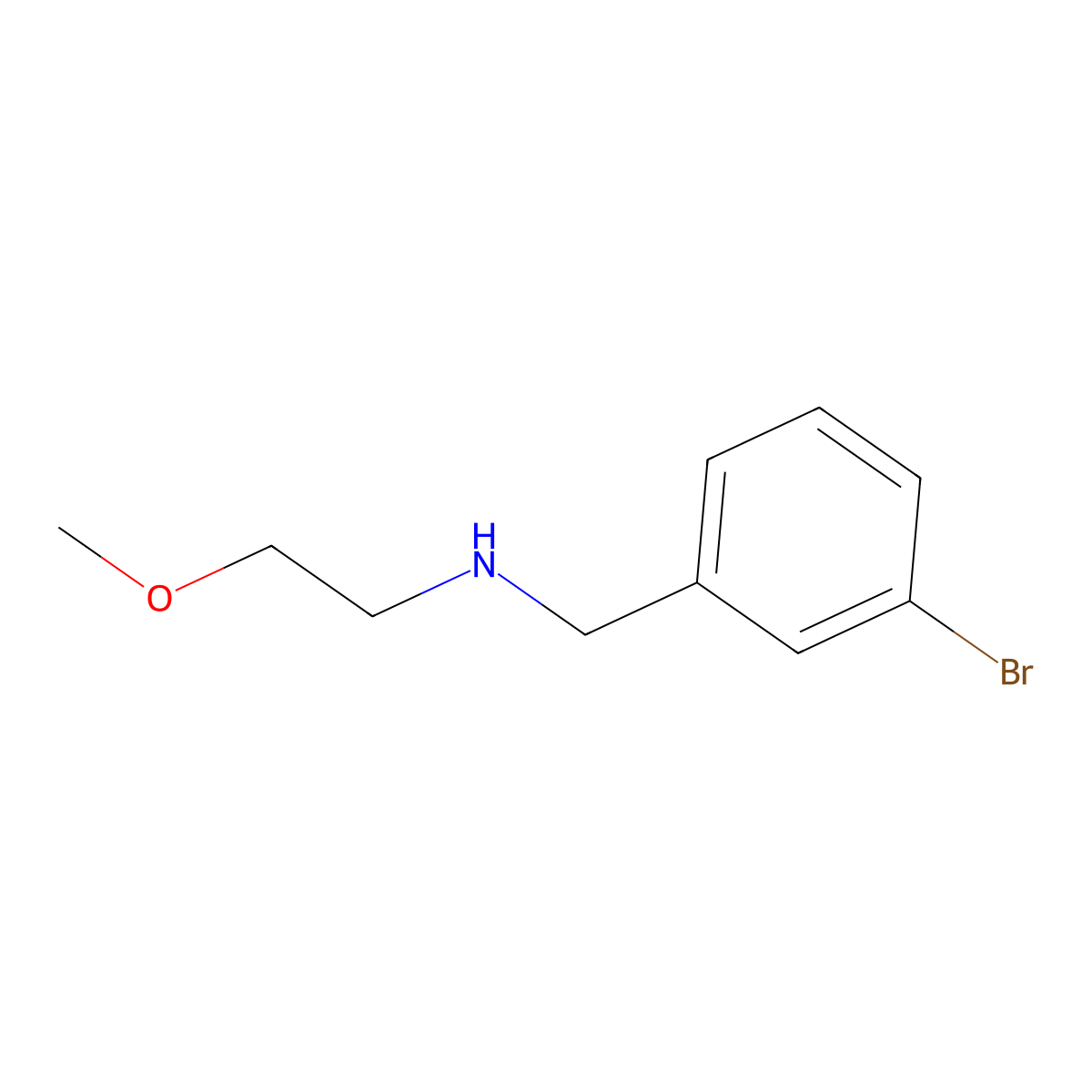N-(3-bromobenzyl)-2-methoxyethanamine molecular structure, CAS 827328-51-8