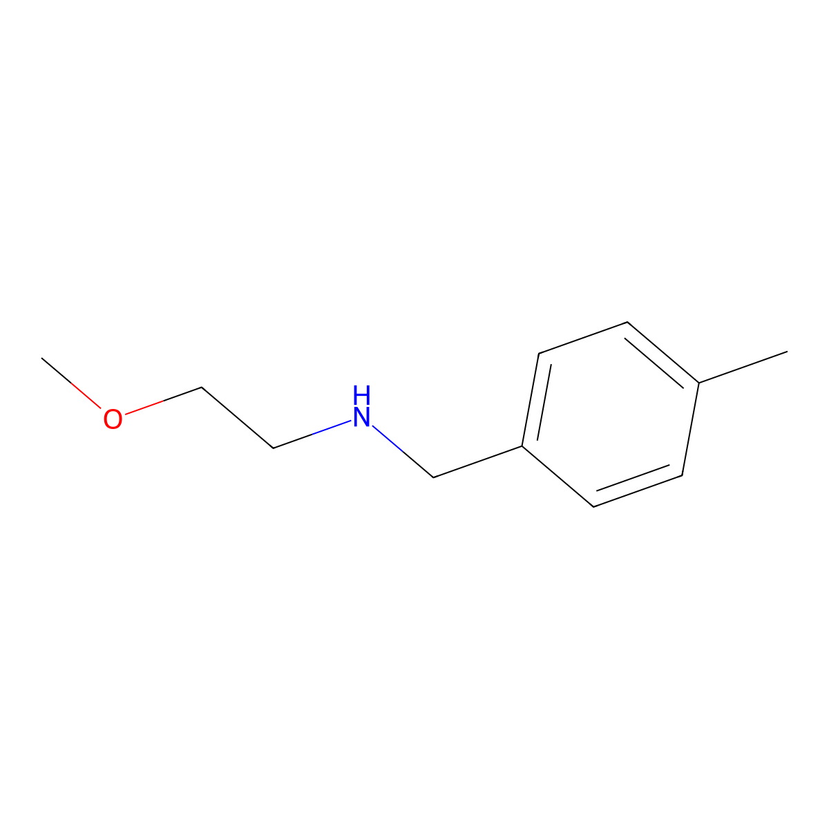 2-methoxy-N-[(4-methylphenyl)methyl]ethanamine molecular structure, CAS 827328-61-0