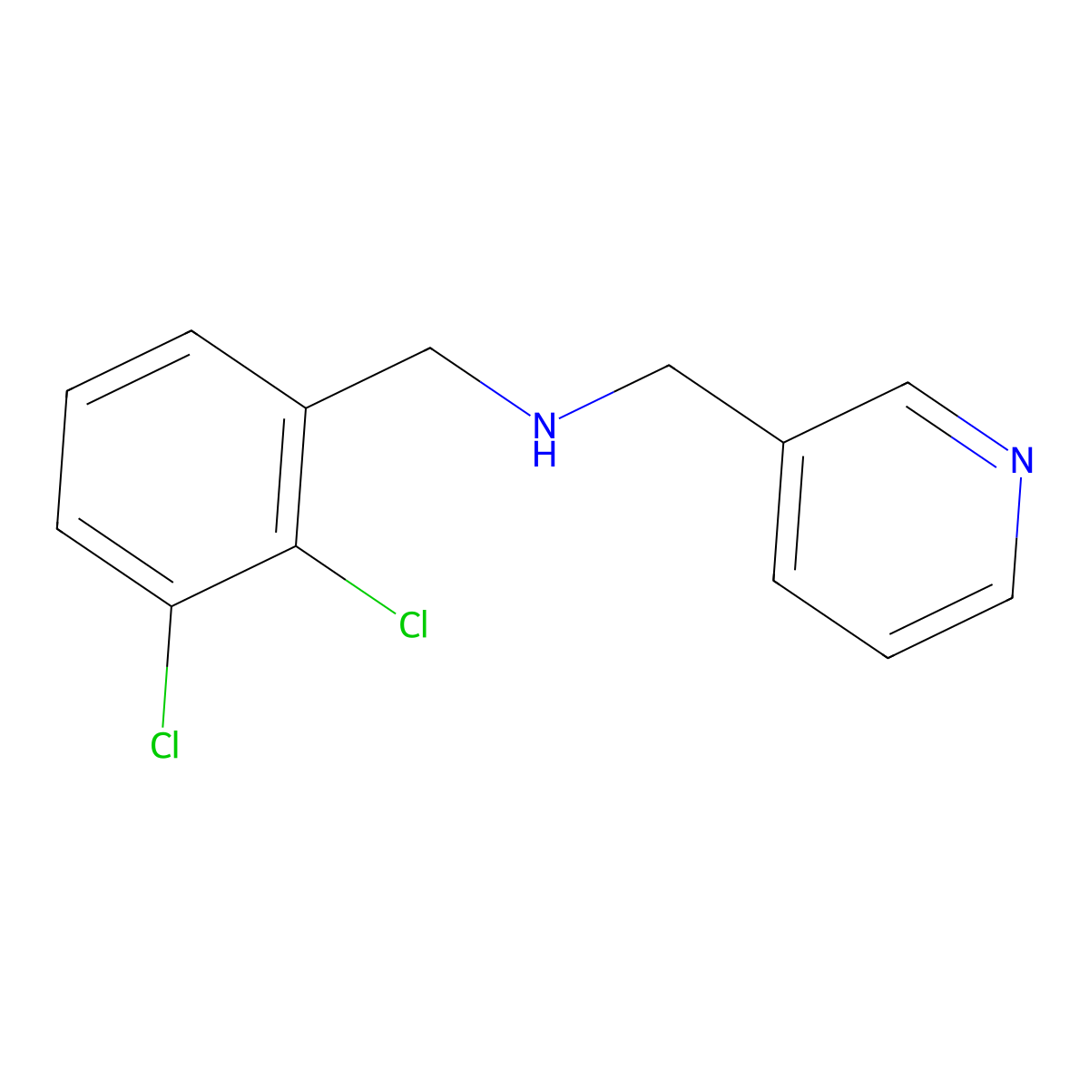 (2,3-Dichloro-benzyl)-pyridin-3-ylmethyl-amine molecular structure, CAS 827328-98-3